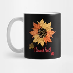 Happy Thanksgiving leaves Mug